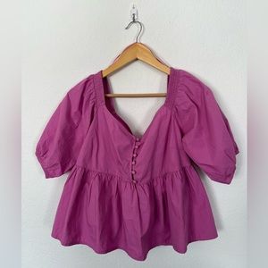 Free People babydoll blouse